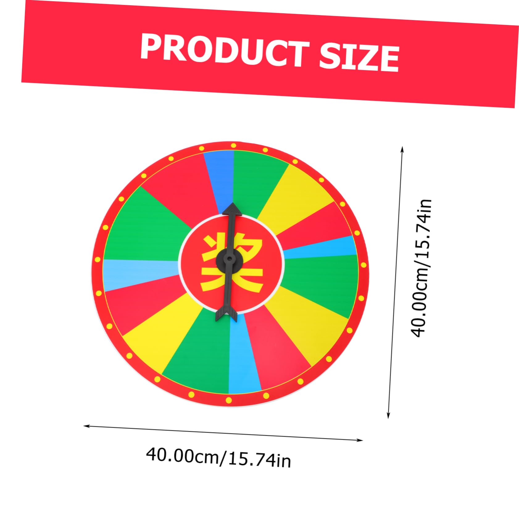 Toyvian Round Wall Hanging Prize Wheel Reusable Draw Game Prop for Parties Celebrations Game Nights Easy Wall-Mounted Design Slots for Exciting Raffles