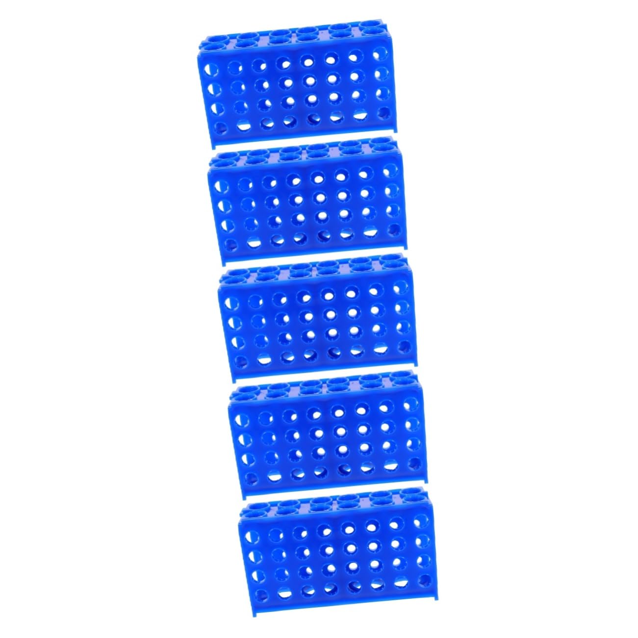 Mobestech 5pezzi Porta Provette Da Laboratorio Multiuso Supporto Per Provette e Tubo Di Campionamento Struttura Compatta e Facile Da Pulire Organizzatore Per Esperimenti Biologia e Chimica