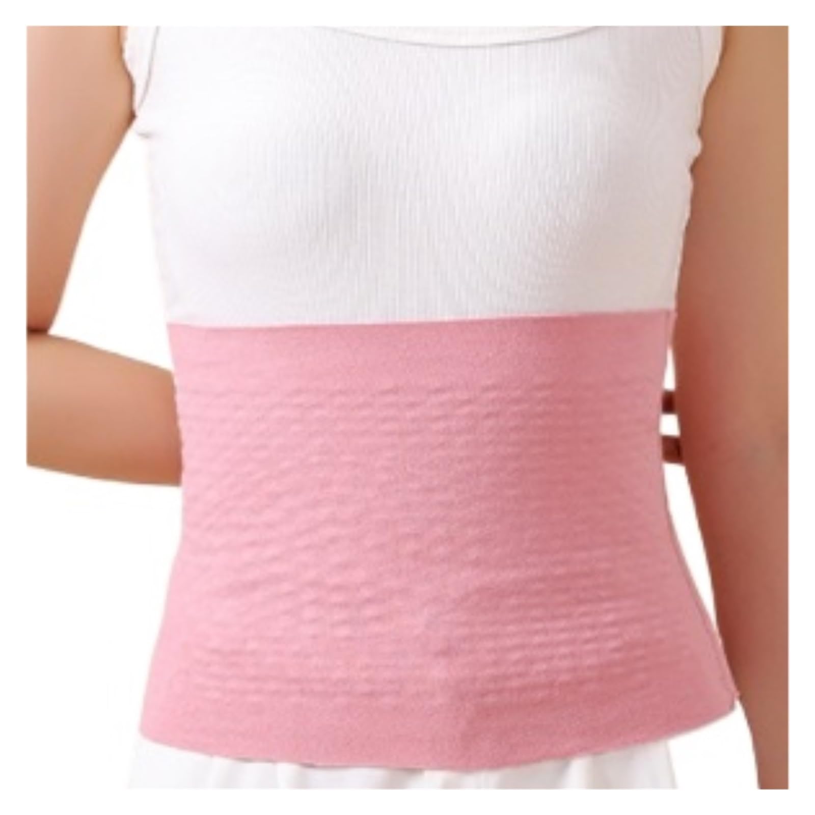 Rückenstützgürtel Leicht Lendenwirbelstütz-Wärmegürtel, Rückenschutzgürtel, Selbsterwärmender Taillenschutzgürtel Atmungsaktiv(Pink,M)