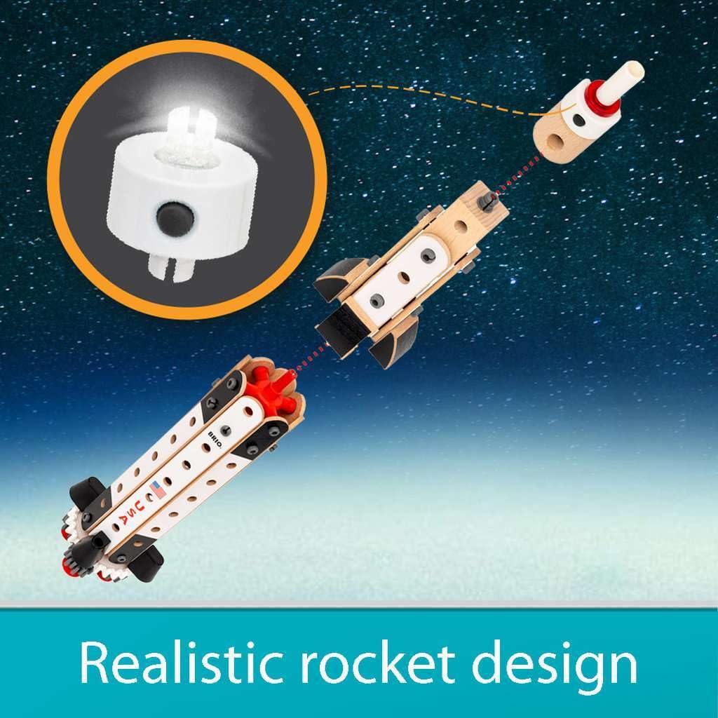BRIO Builder 34607 Apollo Saturn V | Giocattolo da costruzione da 91 pezzi per bambini dai 3 anni in su