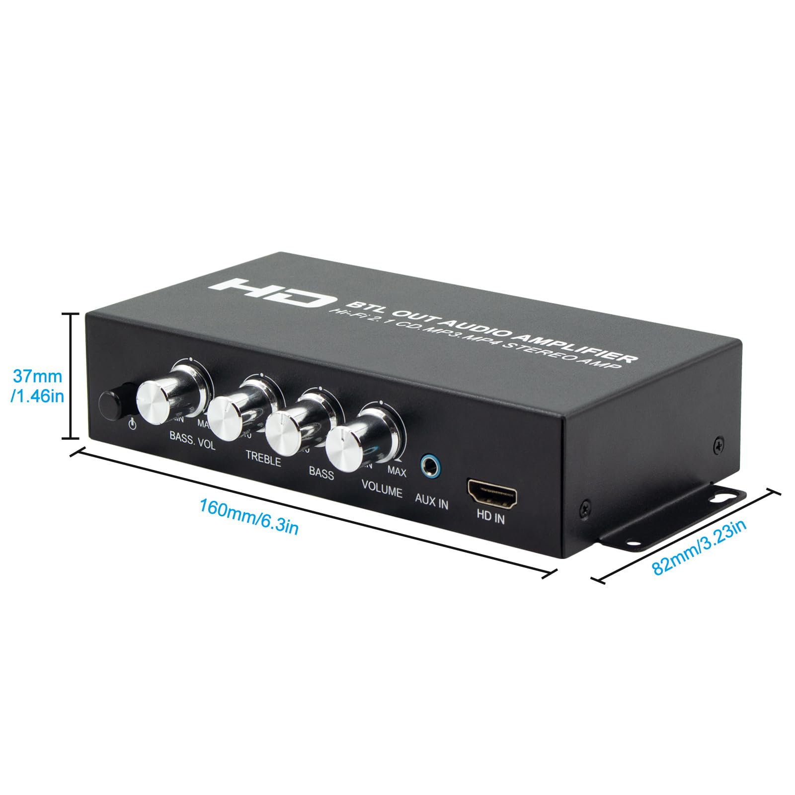 2.1chオーディオシステム（スピーカとアンプ一式） Amazon.co.jp: HI-FI 2.1チャンネルオーディオアンプシステム HDMI/RCA