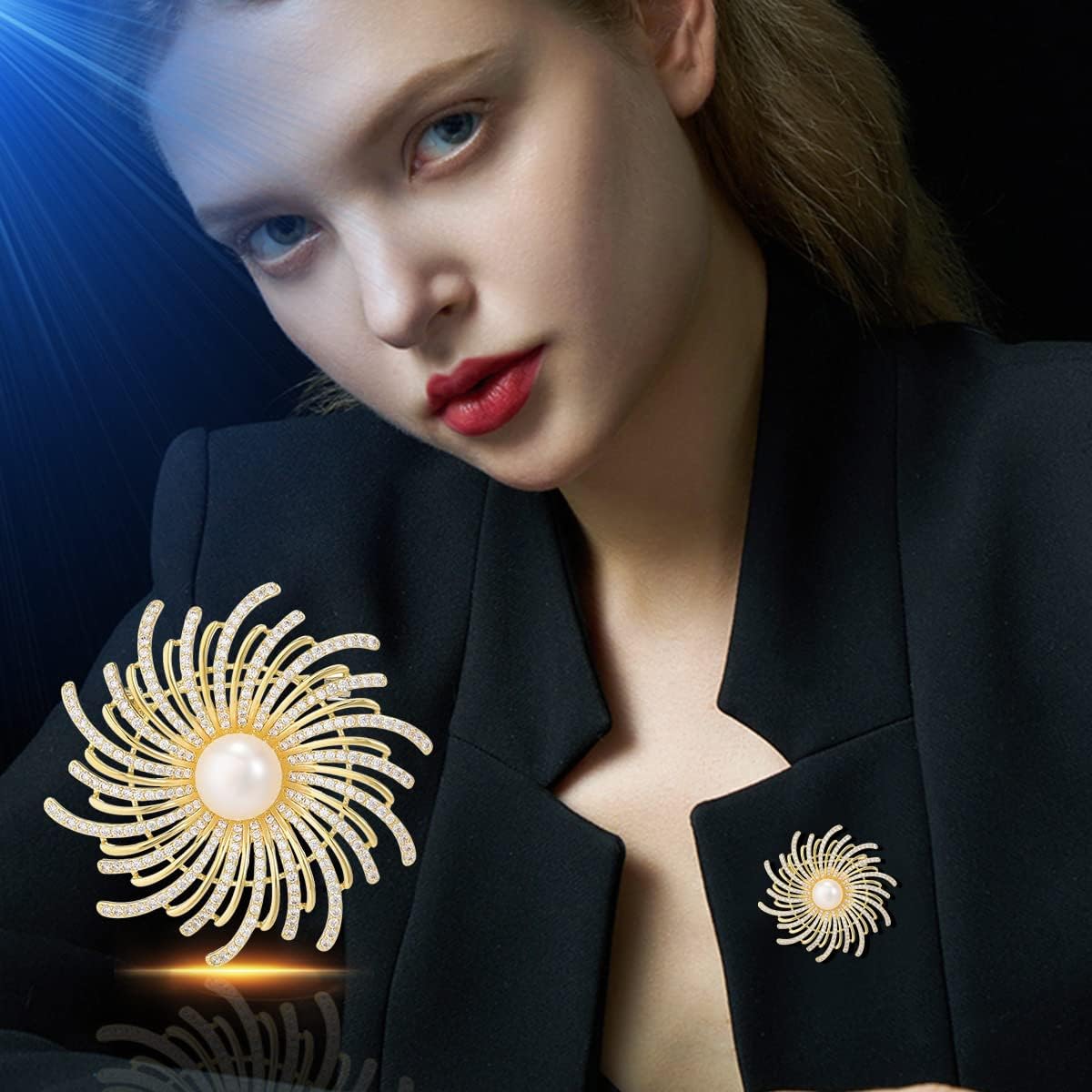 Pearl Brooch Broches Jewelry For Women Fashion Christmas Gifts Wife Mom Girlfriend, Anniversary Birthday Fine Jewelry Gifts for Her