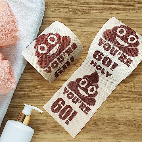 Happy-60th-Birthday-Gifts-3-Ply-Funny-Toilet-Paper-Roll-Holy-Poop-Youre-60-Printed-Toilet-Paper-Gag-Gift-Pranks-Surprises-Bathroom-Decor-for-Boys-Son-and-Girls-Cheers-to-60-Bday-Party-Supplies