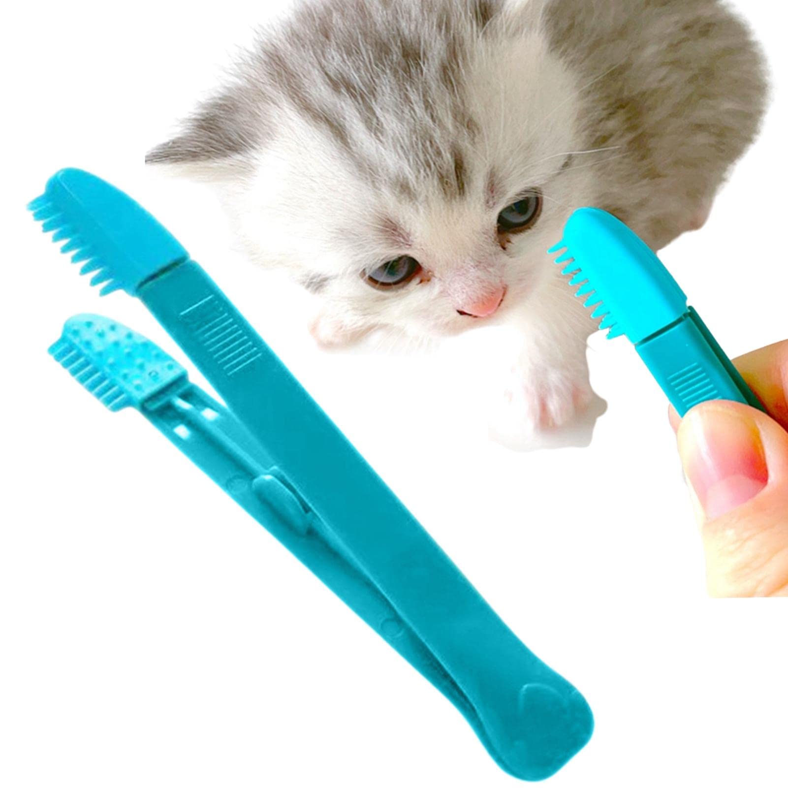 Eayoly All Blue Dog Eye Comb Brush | Tear Stain Remover Comb,Cat Facial Wipe Grooming Combs For Dogs And Cats, Removing Eye Crust And Mucus