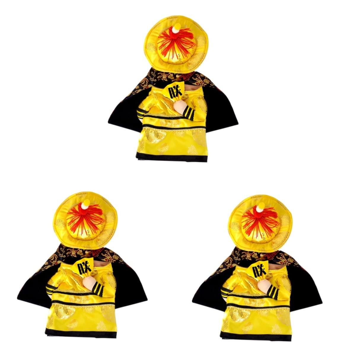 FOMIYES 3stücke Funny Standing Pet Costume Chinesischer Cosplay Anzug Für Kleine Hunde s Lustige Tierbekleidung Für Partys Und Besondere Anlässe Und Einfach Anzuziehen