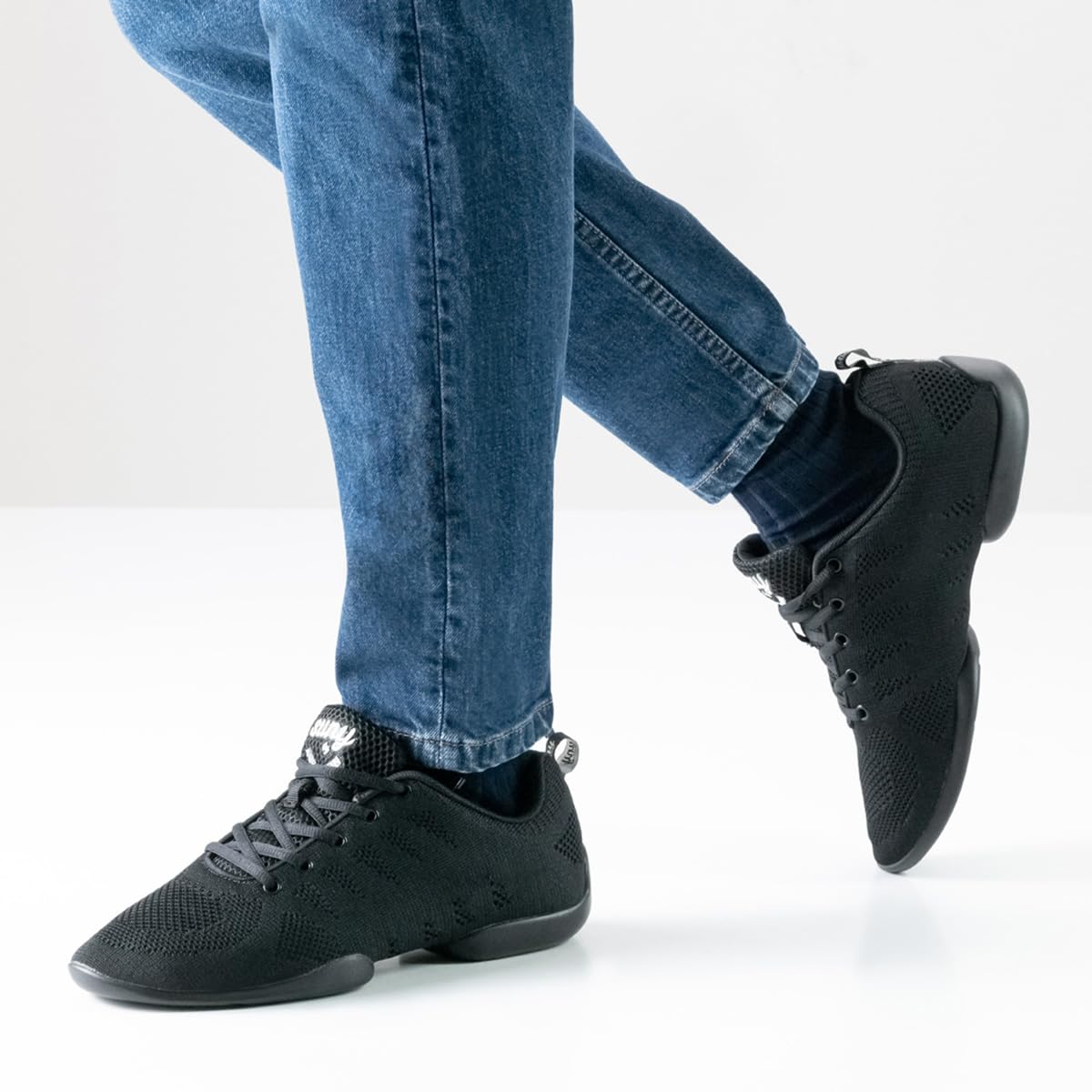 Anna Kern Hombres Zapatos de Baile Dance Sneakers 4020 Bold Negro Suela de Sneaker