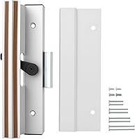 Vista 11 de Baomain Juego de manijas de puerta corredera con espaciado de agujeros de 3", de C a C, montaje en superficie con cierre de abrazadera