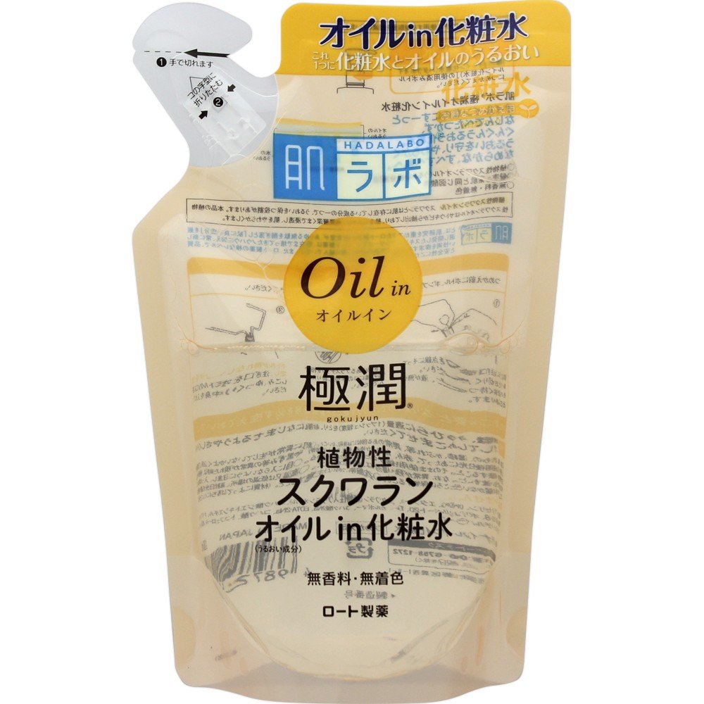 肌ラボ 極潤オイルイン化粧水 220ml（詰替） Amazon | 肌ラボ 極潤オイルイン化粧水 植物性スクワランオイル