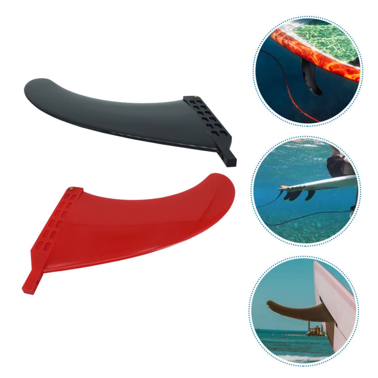 TOYANDONA 2piezas Aletas Tabla Paddle Surf Quillas Inflables Repuesto para Tablas Suministro Surf Estabilidad