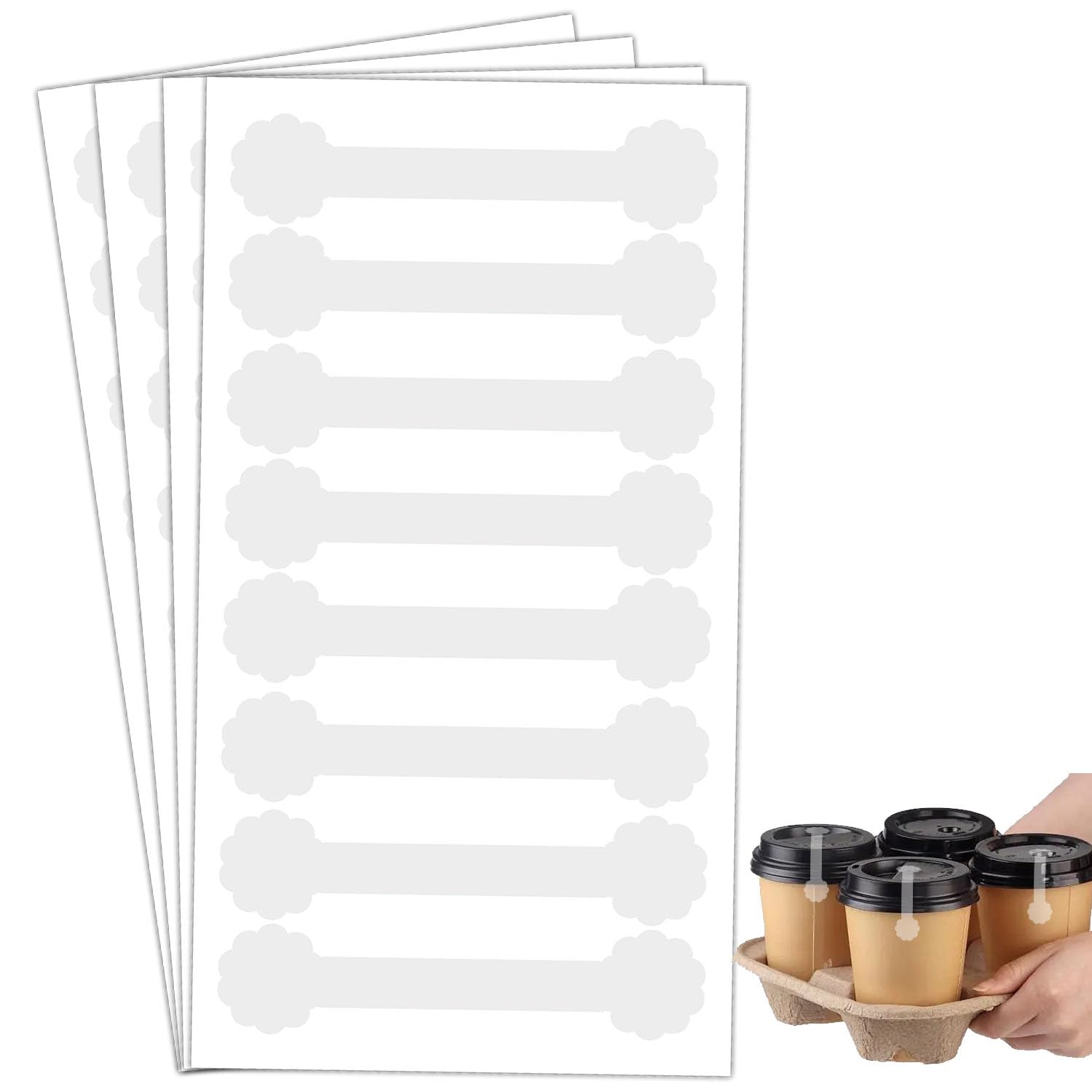1000 Stück transparente unbeschriftete manipulationssichere Etiketten, manipulationssicher, Paketversiegelung, selbstklebend, Sicherheit für Lebensmittel-, Getränkeverpackungen, Versiegelung