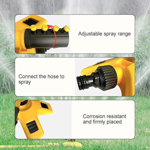 Garden Sprinkler, 2026 New Adjustable 360 Degree Rotation Lawn Sprinkler, Adjustable water spray range Suitable, Multipurpose Yard Sprinklers for Plant Irrigation(0.75 inch) (1 PCS)