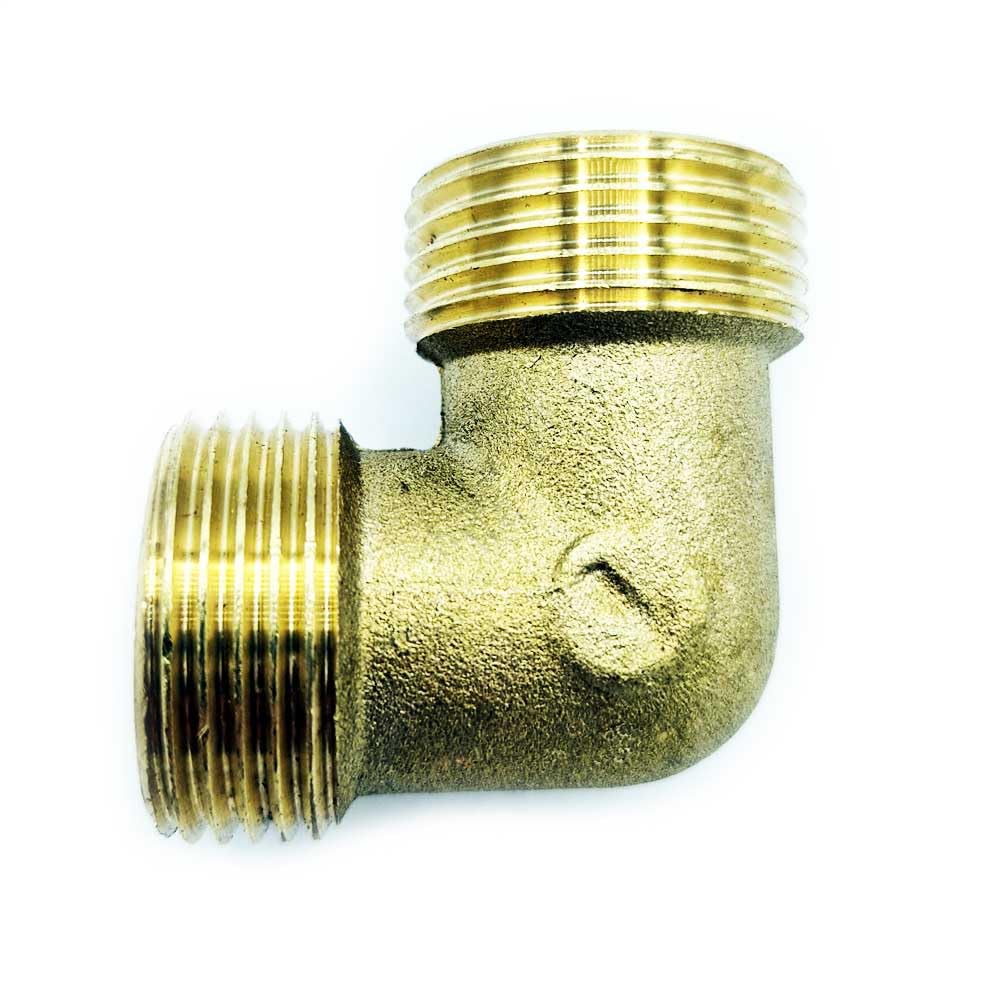 Ravani Men's Gold Brass Water Pipe Elbow Adapter Connector 1 Inch Bsp Thread Fittings