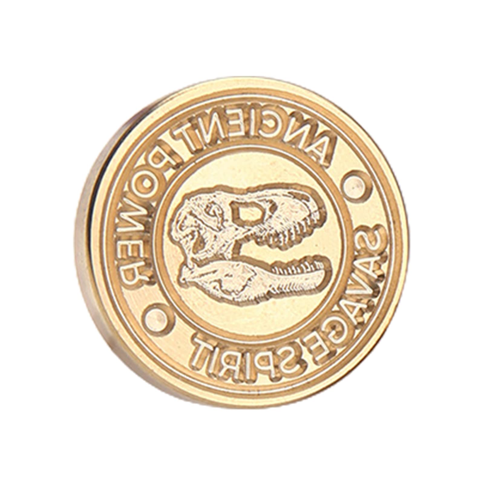 Luofeng A Seal Stamp,Wax Seal Stamp Dinosaur-Series Sealing Wax Stamp Head For Palaeontology Rcheologist Carved Geological