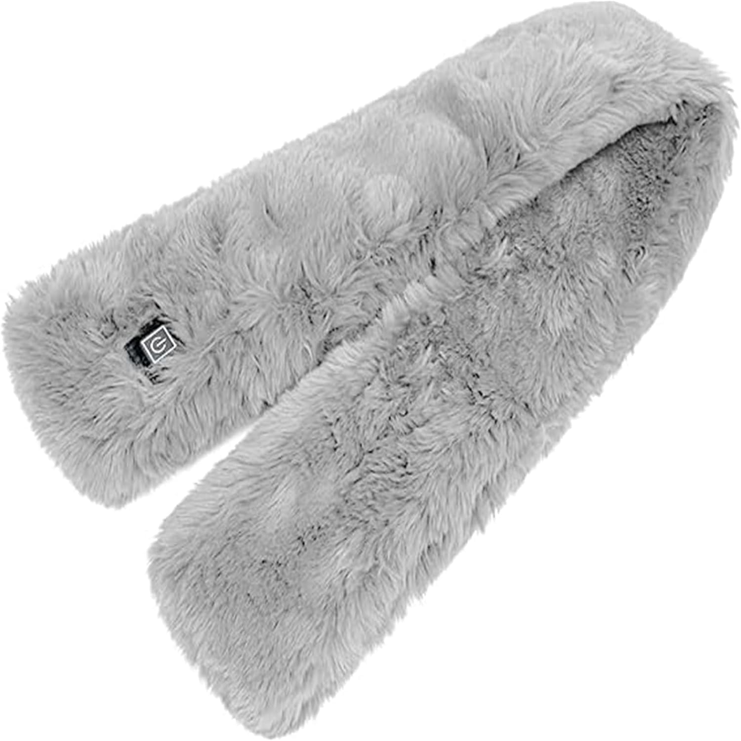 Voltex - Sciarpa riscaldata da donna, Voltex, sciarpa riscaldata elettrica Brylony, scaldacollo, sciarpa elettrica riscaldata da donna, ricaricabile tramite USB, colore: bianco