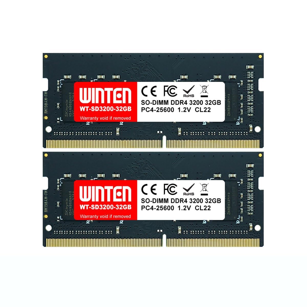 メモリー WINTEN DDR4 3200 64GB (32GBx2) Amazon.co.jp: WINTEN Notebook PC Memory DDR4-3200 64GB (32GB x 2