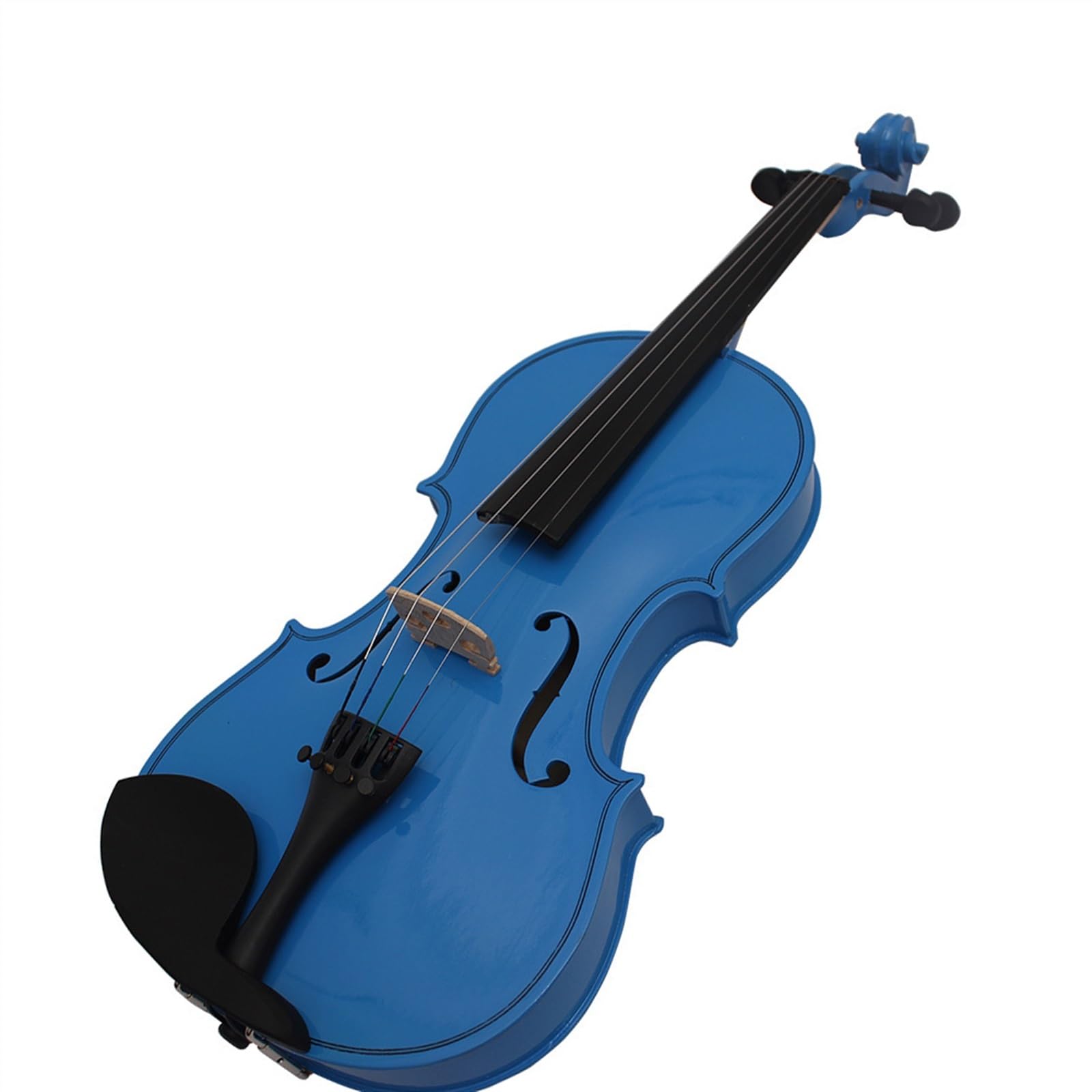 Violino in legno massello Violino per principianti per adulti Violino in legno blu 4/4 Violino in tiglio