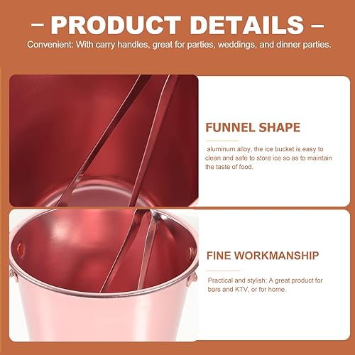 Miniatura 6 de Cubo de hielo para vino con pinzas Contenedor de hielo para bar