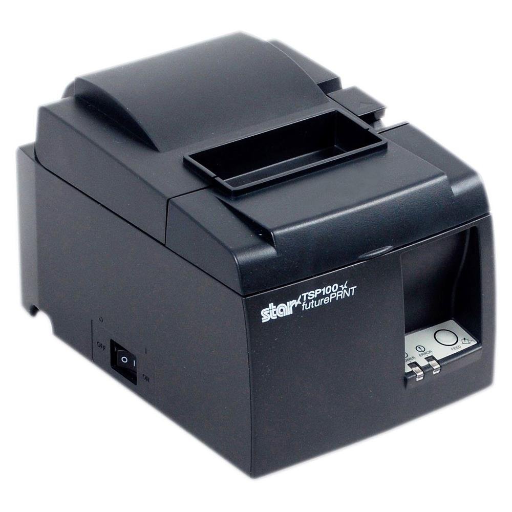 Star Micronics TSP143 USB-Thermobelegdrucker, POS-Kassendrucker, 203 x 203dpi, grau, POS-Terminal, Druckmedien-Stärke: 65-85, Unterstützte Papierbreite: 58-80, verkabelt