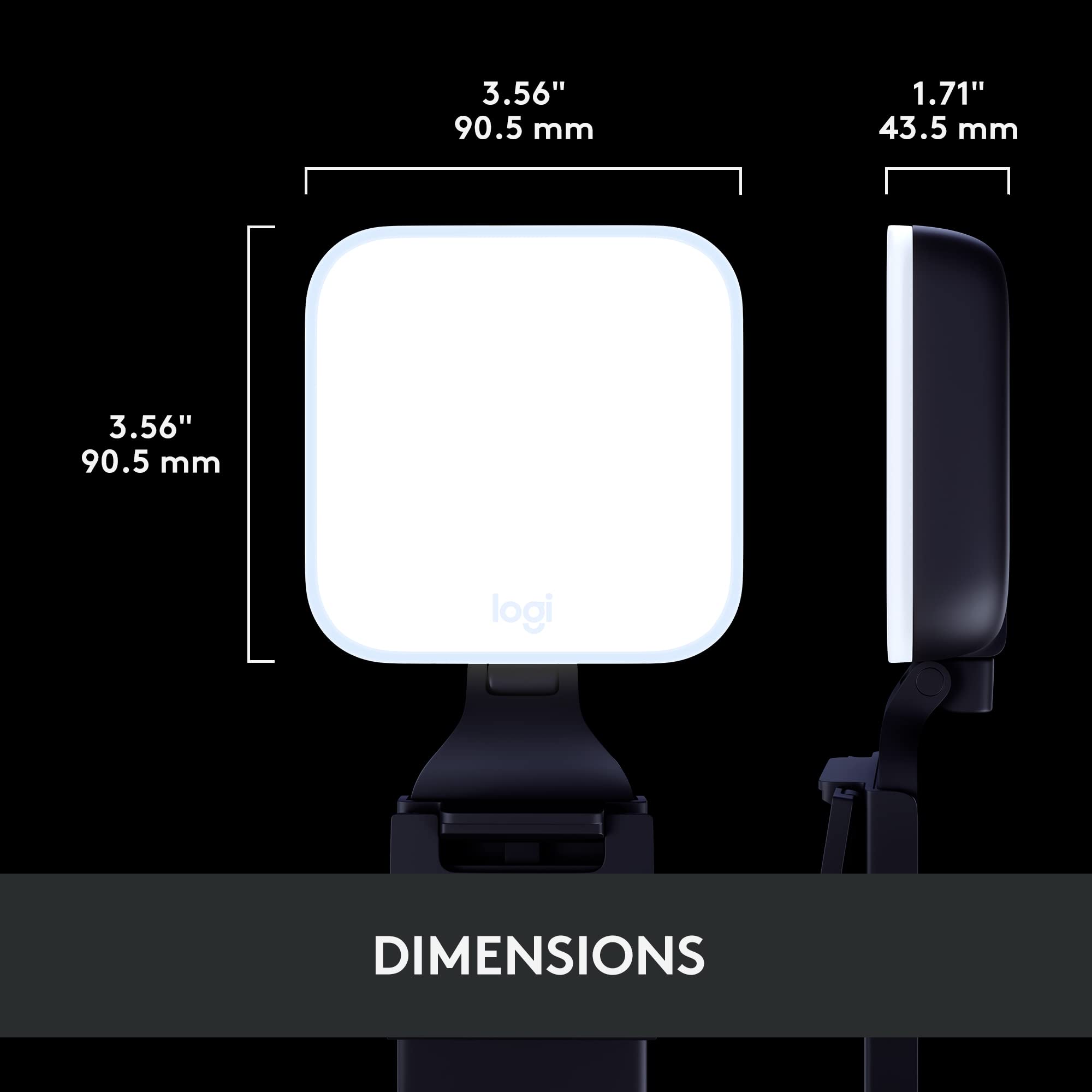 Logitech Litra Glow Premium Lumière LED Streaming avec TrueSoft