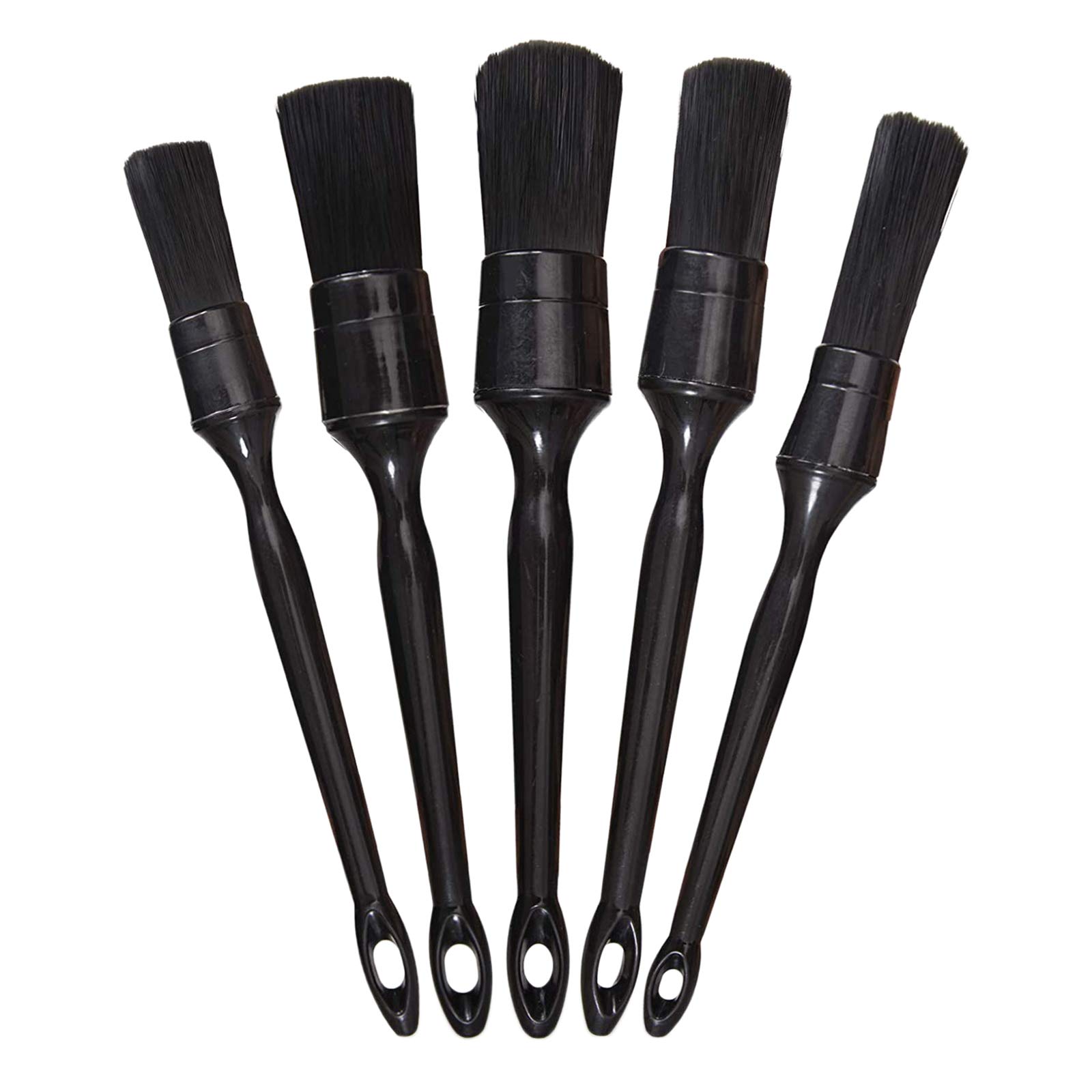 5x Car Detail Cleaning Brush Set Auto Wheel Engine Detailing Wash Brushes