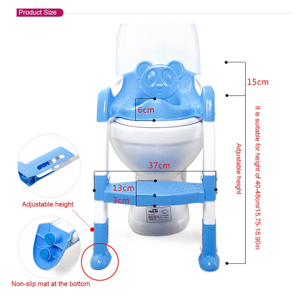 Bébé étapes Réducteur WC Échelle réglable pour portable et robuste Pot Chaise de sécurité