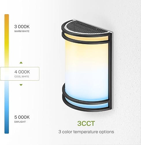 Miniatura 6 de ASD Lámpara LED de montaje en pared para interiores, iluminación moderna de pared interior negra mate, 10 pulgadas, 3000 K, 4000 K, 5000 K,