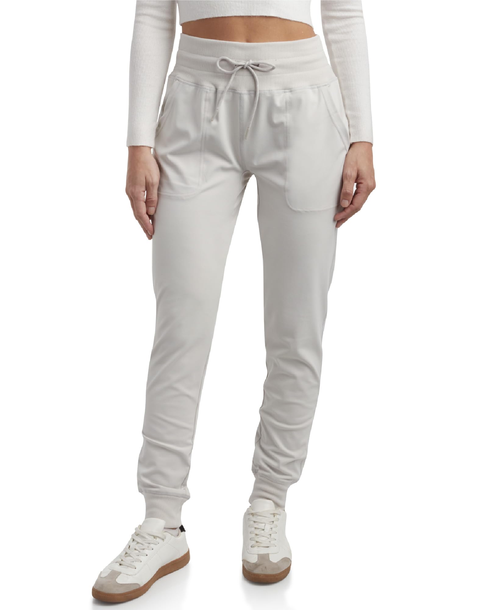 Spyder Women's Jogger Sweatpants - High Waisted Fleece Lined Athletic Joggers with Pockets for Casual Workout (Sizes: S-XL)