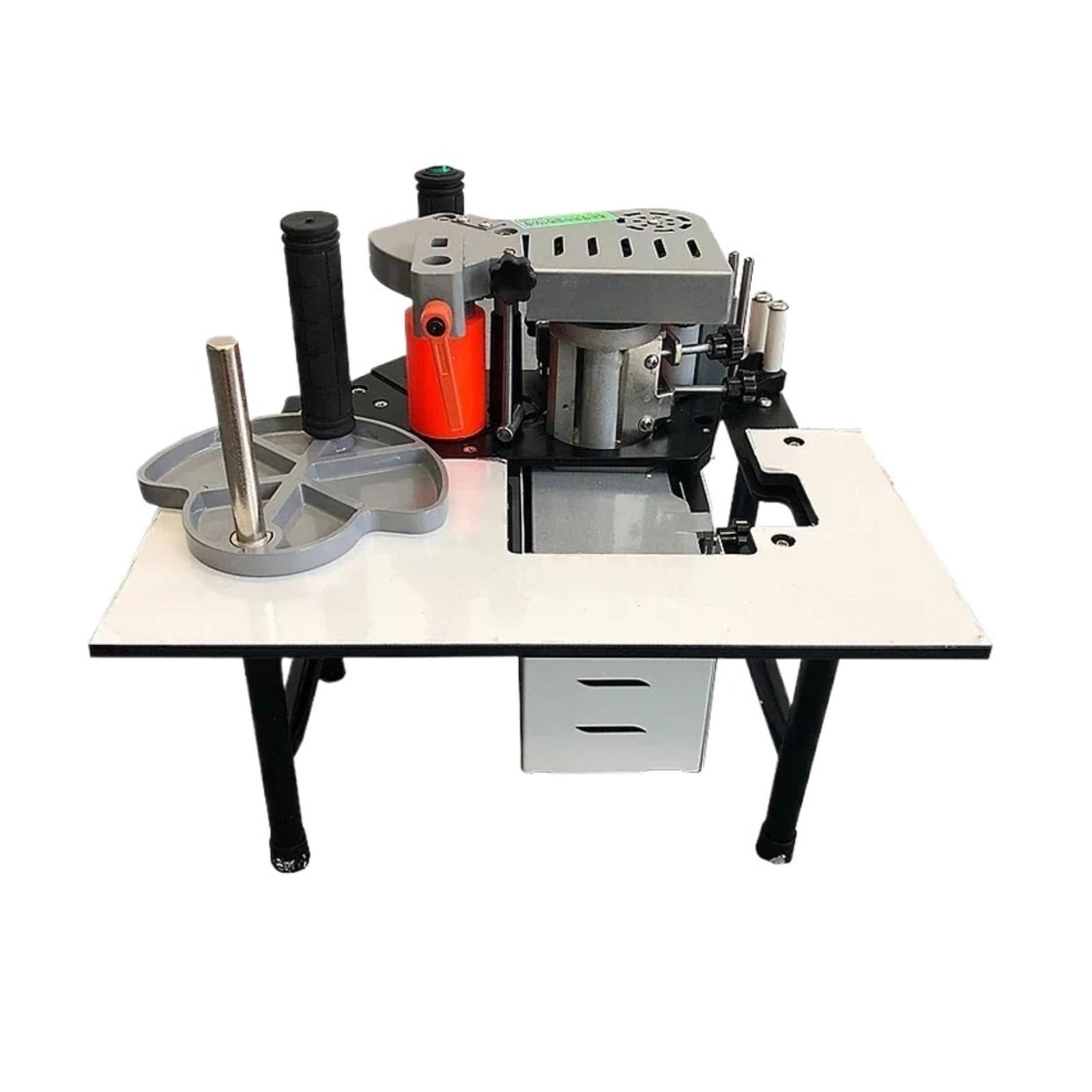 Portable Edge Banding Machine Wood PVC Two-Sided Gluing Bander Woodworking Tool 1200W Double Side Factory Supply Speed and Efficiency Improvement(ST300)