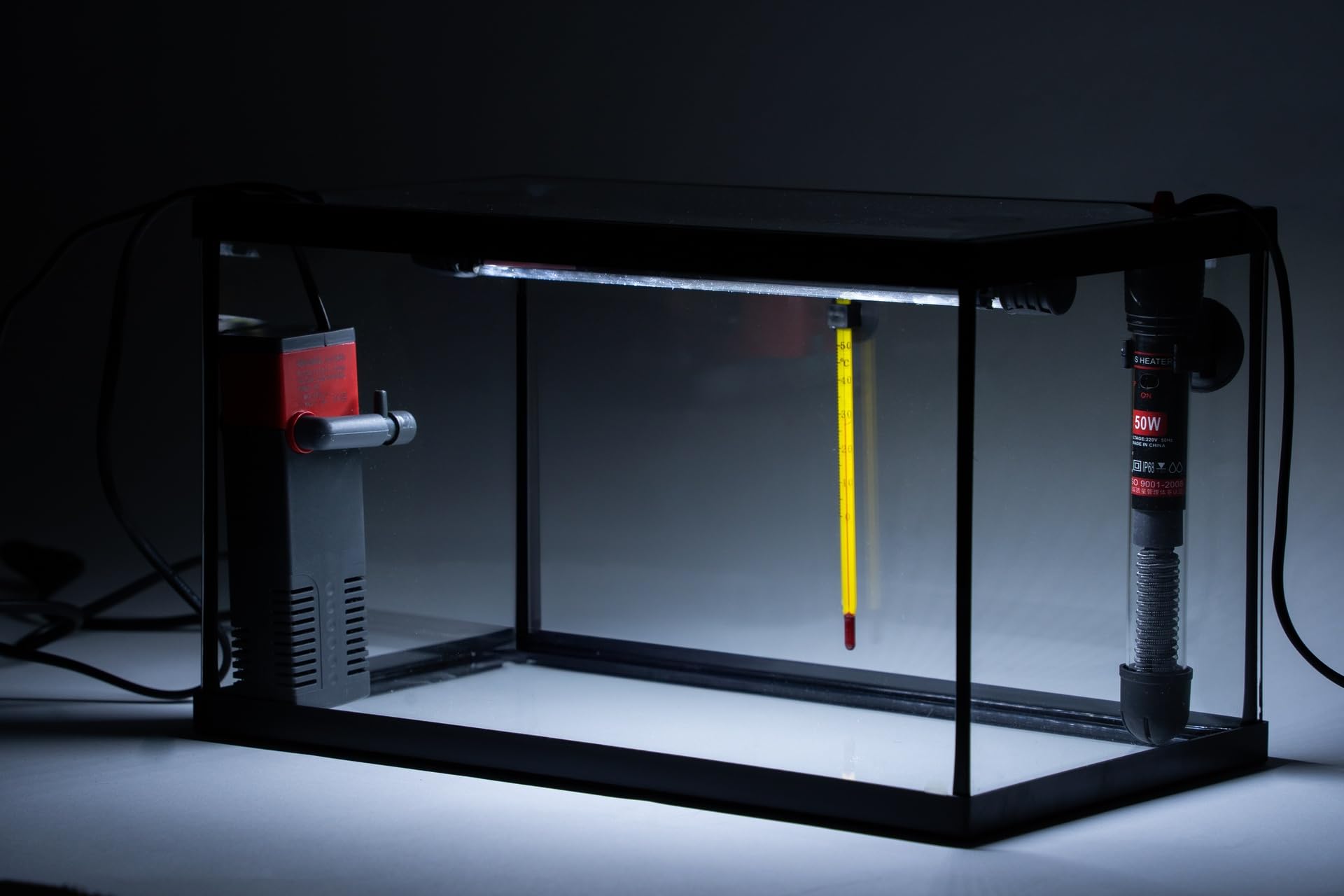 Acuario Cristal con Marco Negro 38 L. Kit Completo (XIL)