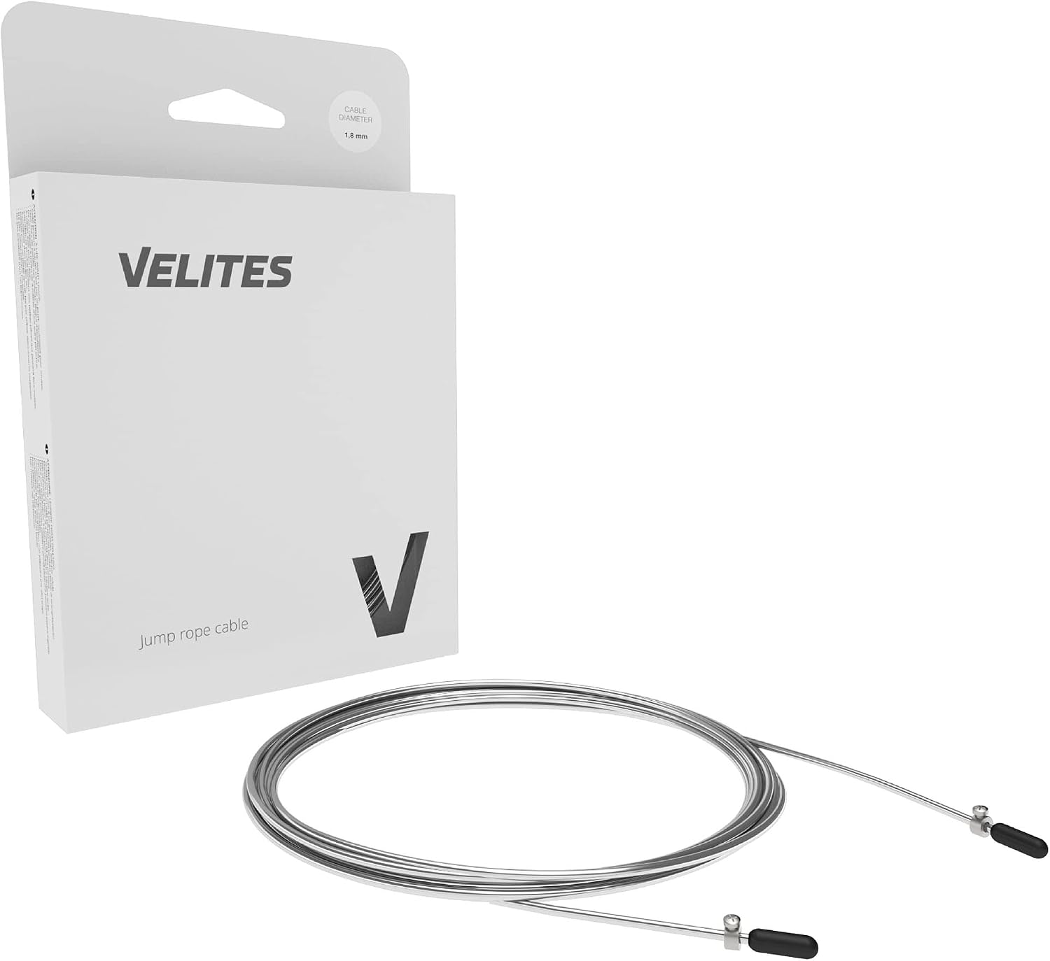 Skipping Rope Spare Replacement Cable for Crossfit, Fitness and Boxing by VELITES | 1.8 mm diameter steel | For Athletes and Competition | Compatible with other brands. - Image 3