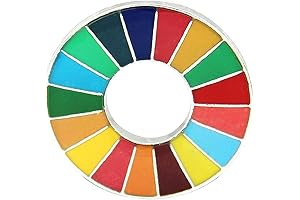 17-Color Sustainable Development Goals Pin Badge, SDGs Brooch, SDGs Enamel Pin, Enamel...