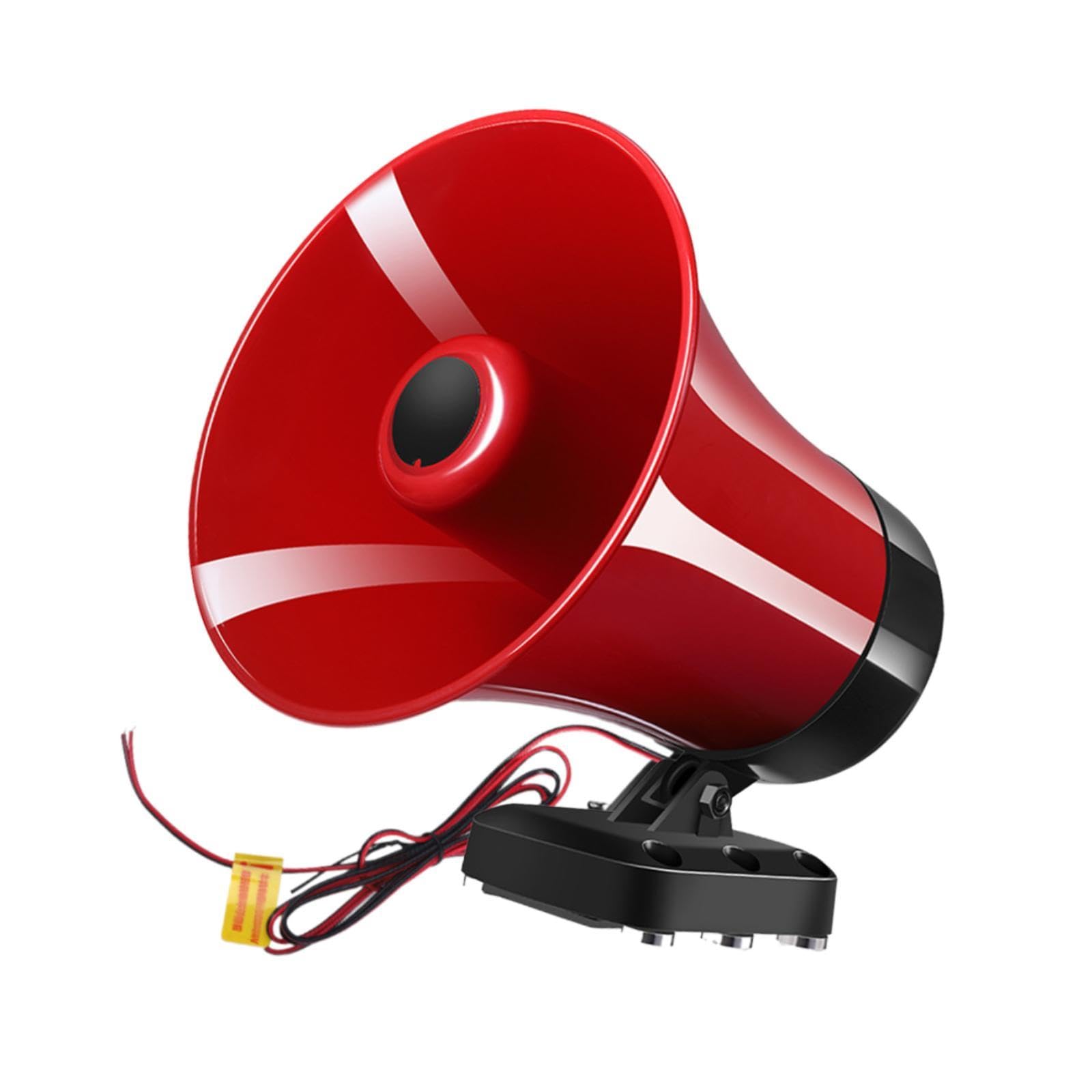 Milageto Altavoz Megáfono para Coche, Amplificador para Vehículo, Trompeta, Fácil de Instalar, Regalo, Portátil.