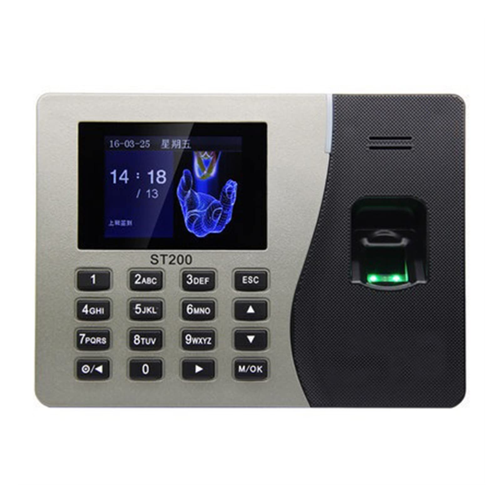 Macchina per le presenze ST200. Orologi temporali for impiegati Fingerprint PASSWORD PASSWORD MACCHINA MACCHINA IN ANDIORI E OUT MACCHINA MACCHINA MACCHINA Forniture per ufficio