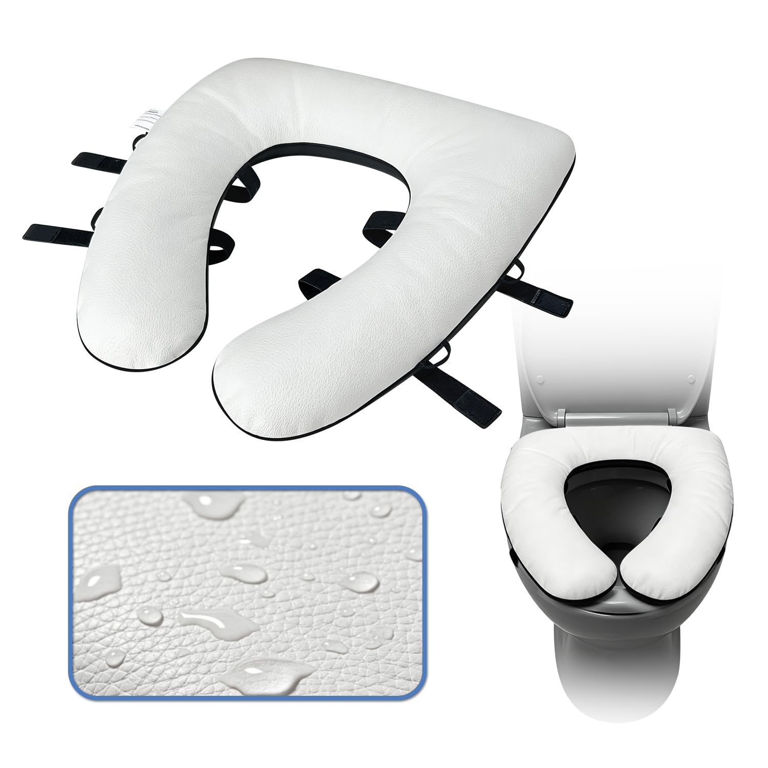 Photo 1 of KORSHK Toilet Seat Cushion - 3" Thick Padded Booster for Elderly