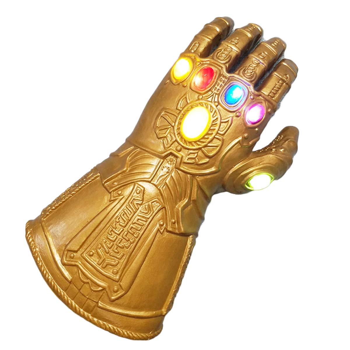 Latex Hand Glove with Light Up LED Gift for Halloween and Cosplay Gold