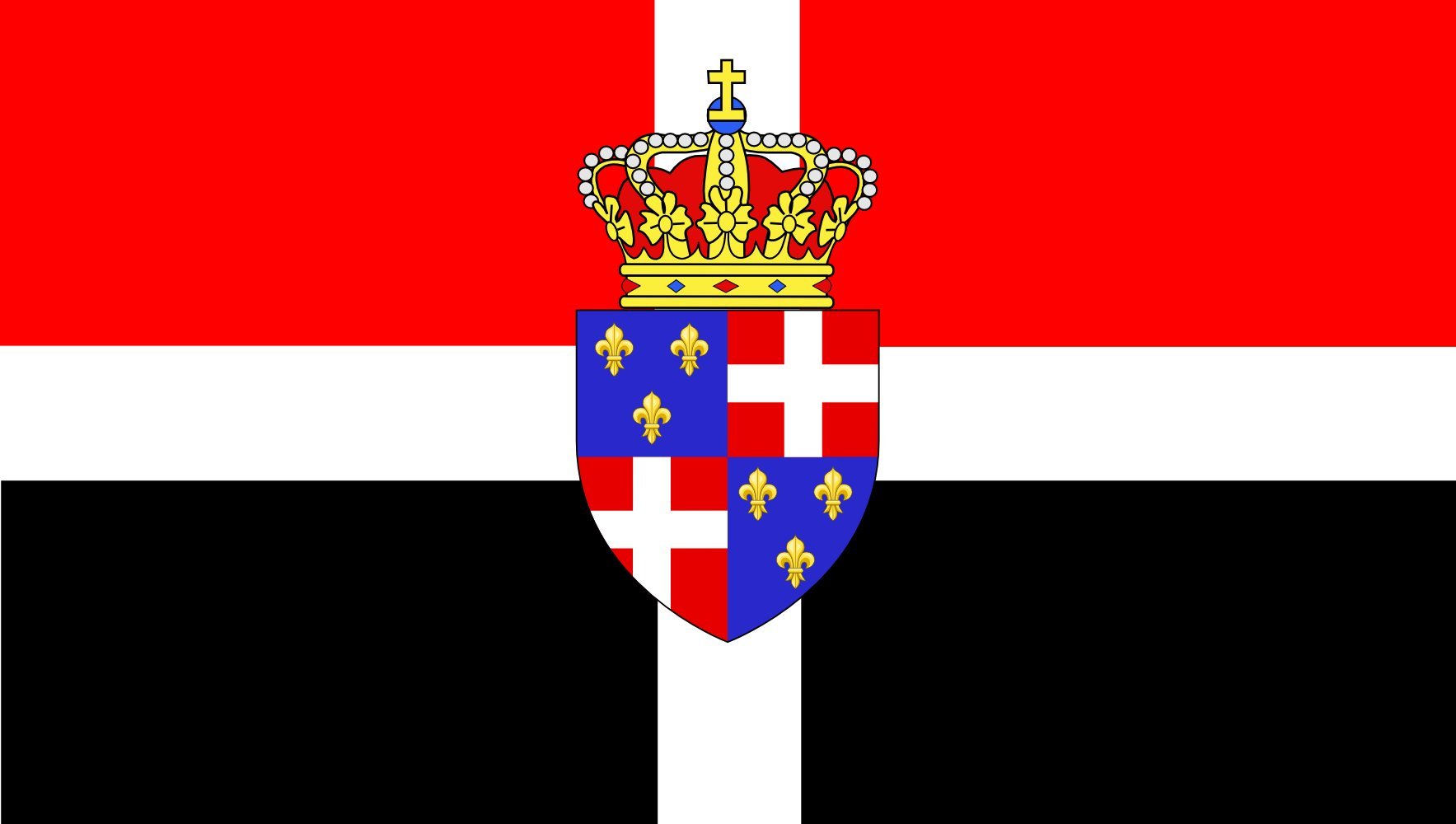 Drapeau de l'Arpitanie grand modèle lavable œillets métal