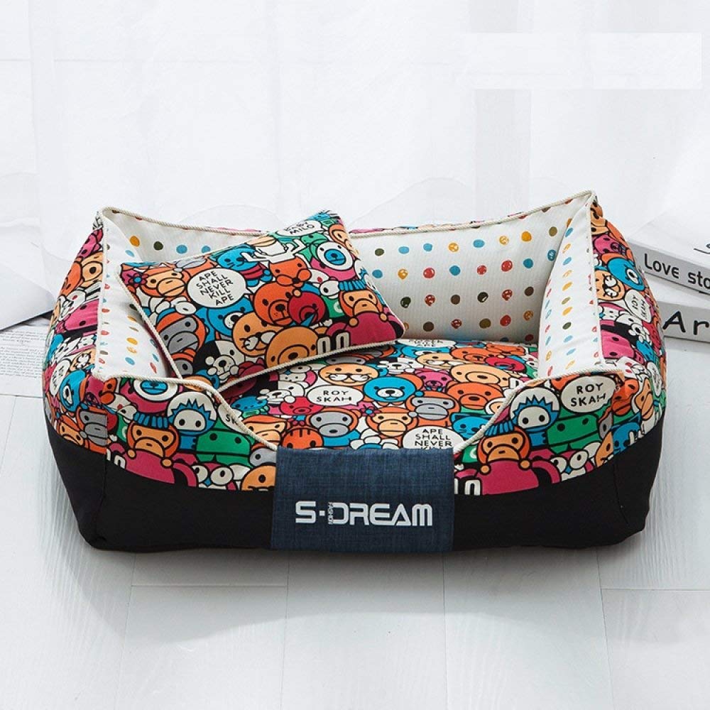 Lit pour chat mignon pour le salon - Canapé chaud et doux pour l'hiver
