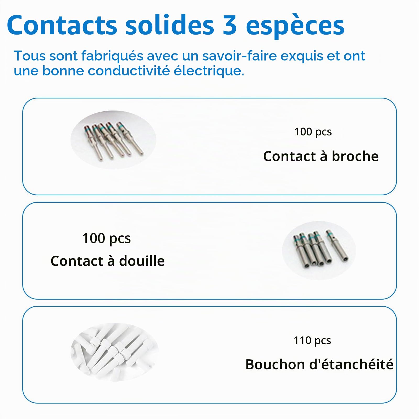 Kit de 528 connecteurs pour DT Deutsch, ensemble de connecteurs électriques automobiles, outil de démontage de connecteur pour Deutsch, convient pour moto, voiture, camion, bateau