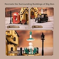 Vista 5 de BRICKKK PANTASY Architecture Big Ben Juego de Construcción - Kit de construcción de torre de reloj Steampunk para adultos y adolescentes, famosos