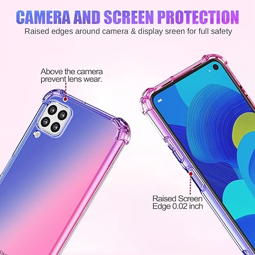 Miniatura 9 de Gufuwo Funda para Huawei P40 Lite 4GNova 6 SENova 7i JNY-L21A Linda funda para niñas y mujeres, degradado, delgada, antiarañazos, suave, funda