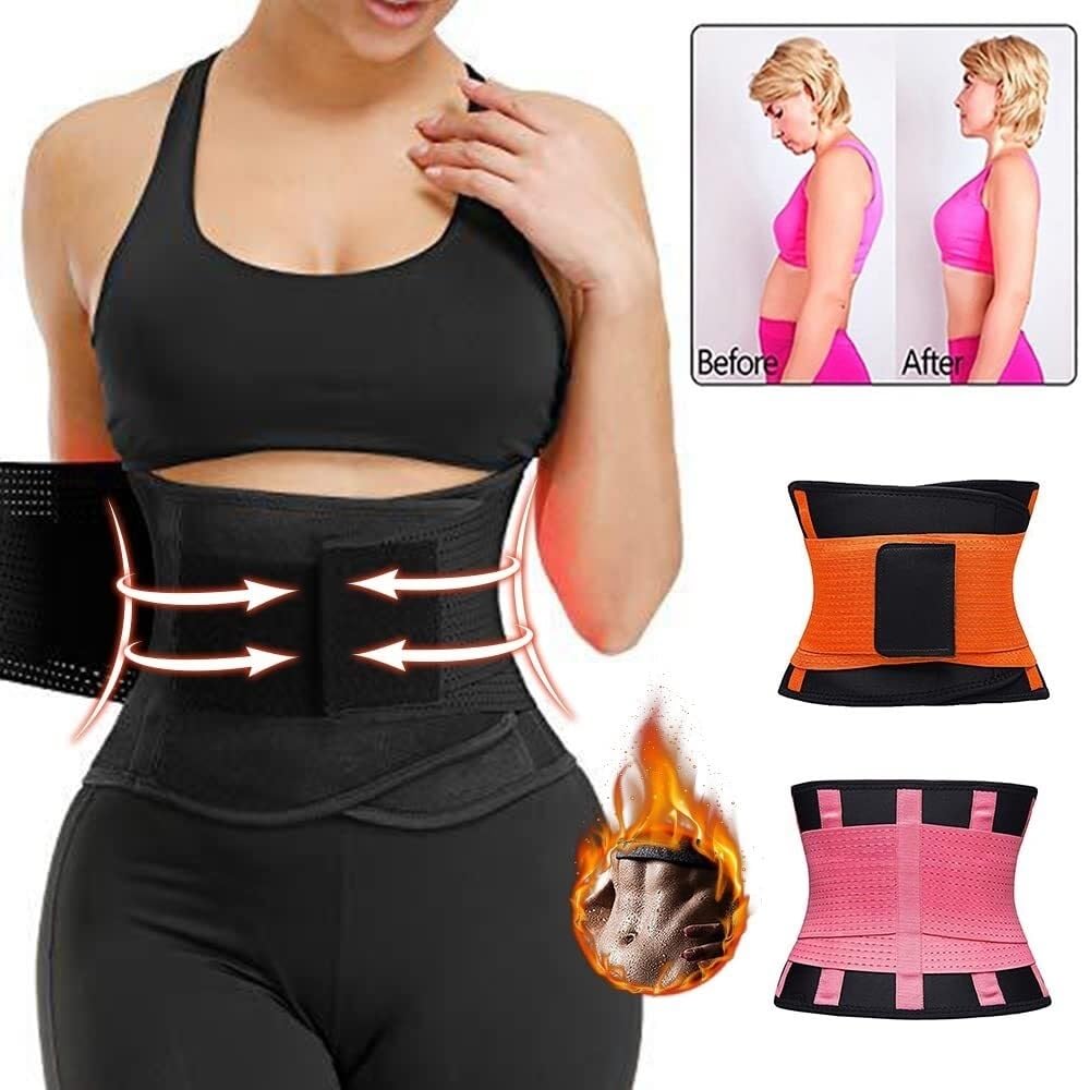 Faja Lumbar Faja Moldeadora De Cuerpo, Faja Térmica, Faja Moldeadora De Cintura, Corsé, Faja Moldeadora De Abdomen, Faja Moldeadora De Grasa Cinturón Apoyo Lumbar(Pink,M)