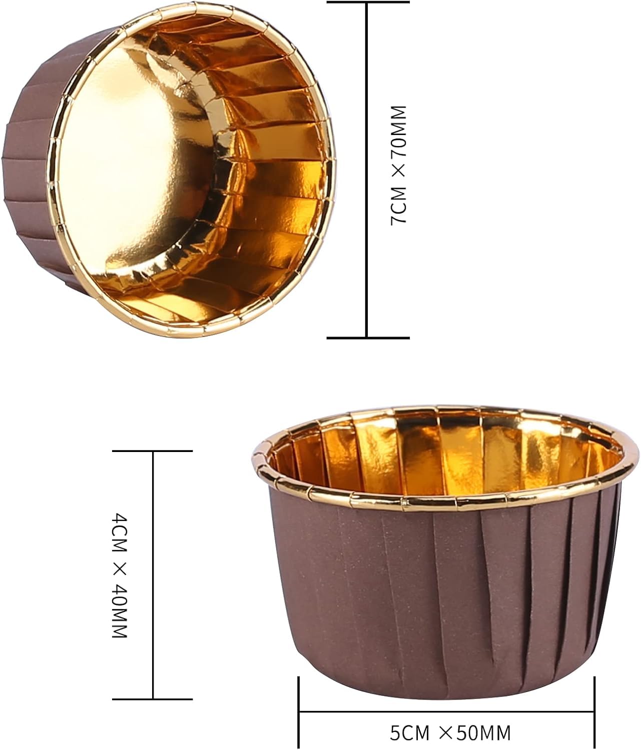 200 sztuk Muffin Cups Paper Cupcake Cups, Muffin Paper na imprezę, wesele, urodziny (zestaw 2)