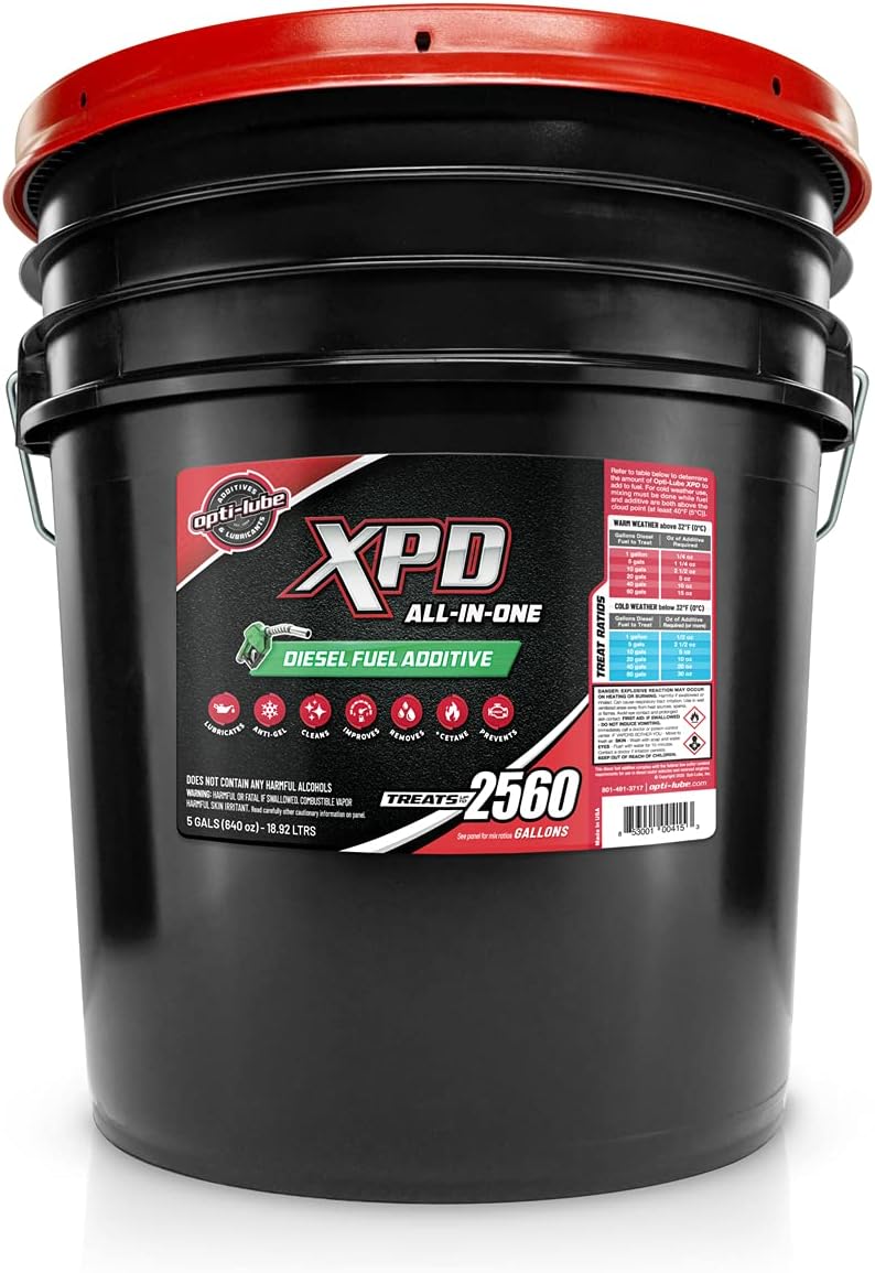 Opti-Lube XPD Formula Diesel Fuel Additive: 5 Gallon Pail, Treats Up to 2560 Gallons of Diesel