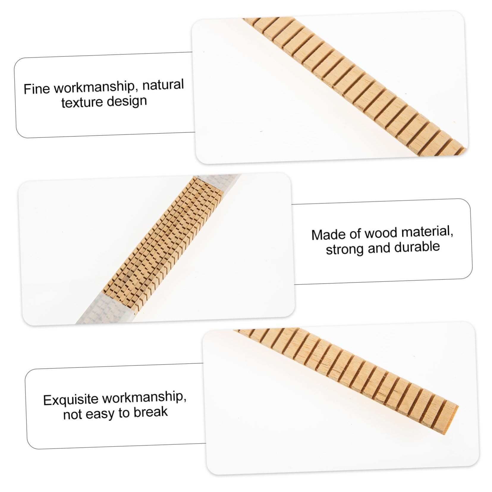 FAVOMOTO 8pcs Guitar Binding Purfling Strip Wooden Decorative Strip for Acoustic Guitar Ukulele Bass Flexible Durable Inlay Accessory