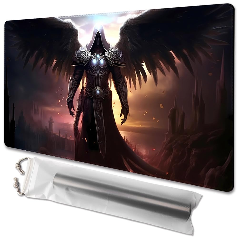 Tappetino Da Gioco MTG 61x35 Cm - 'Albero 01' - Con Borsa Portaoggetti, Antiscivolo, Per Commander E Magic