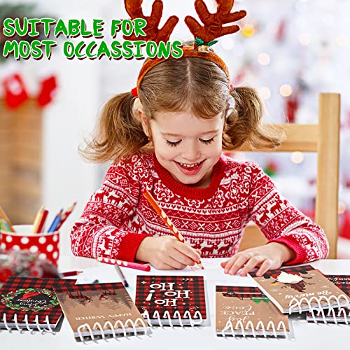 Mini blocs-notes à spirales de Noël Funrous : petits carnets de notes et dessin pour enfants