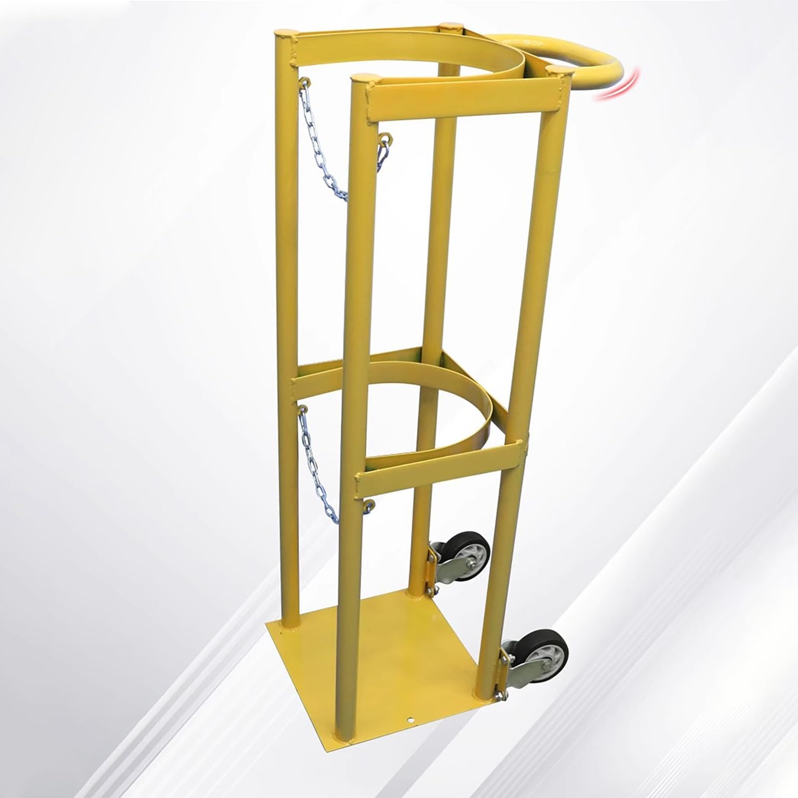 DFGHNBVC Oxygen Cylinder Rolling Cart - Portable Dolly With Handle For Easy Hospital Clinic Transport
