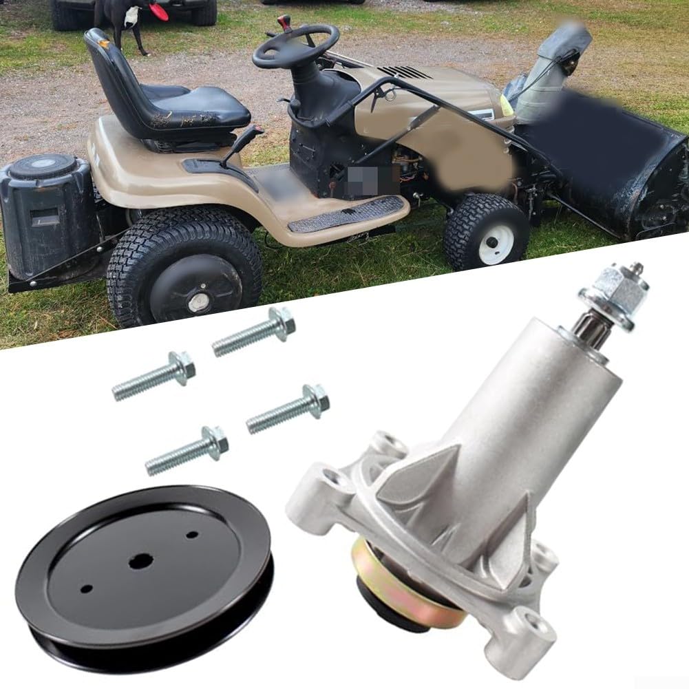 ACTIVLIFE - Conjunto de husillo para tractores Craftsman 917.288672 917.288673 917.288700, kit de repuesto de pieza de cubierta de cortacésped de metal para un rendimiento de corte suave
