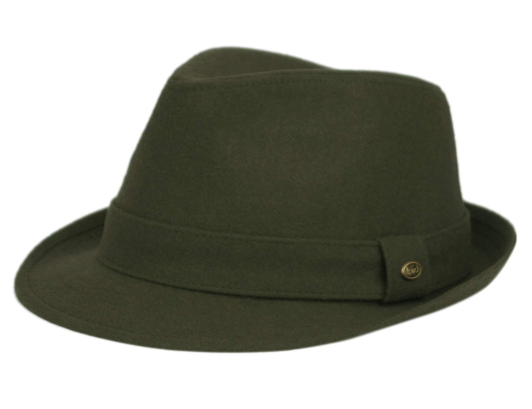 Unisex Timelessly Classic Manhattan Fedora Hat (Olive, L/XL)