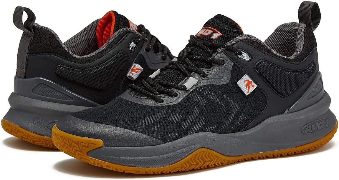 AND1 Prospect Athletic Shoes for Men, Basketball Shoes or Mens Running Sneakers, Red, Black or White Sizes 7 to 16